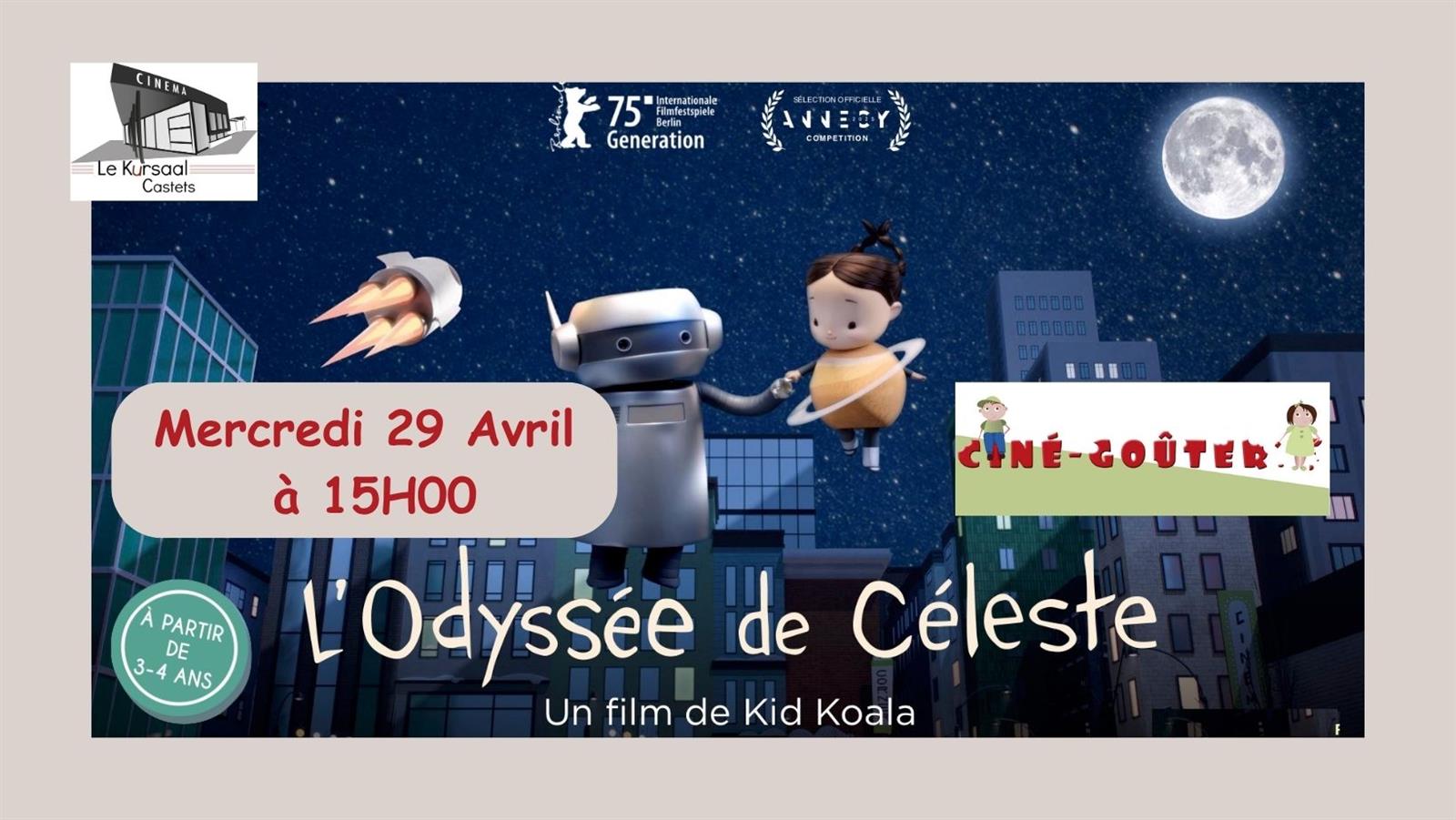 Ciné-goûter "L'Odyssée de Céleste"