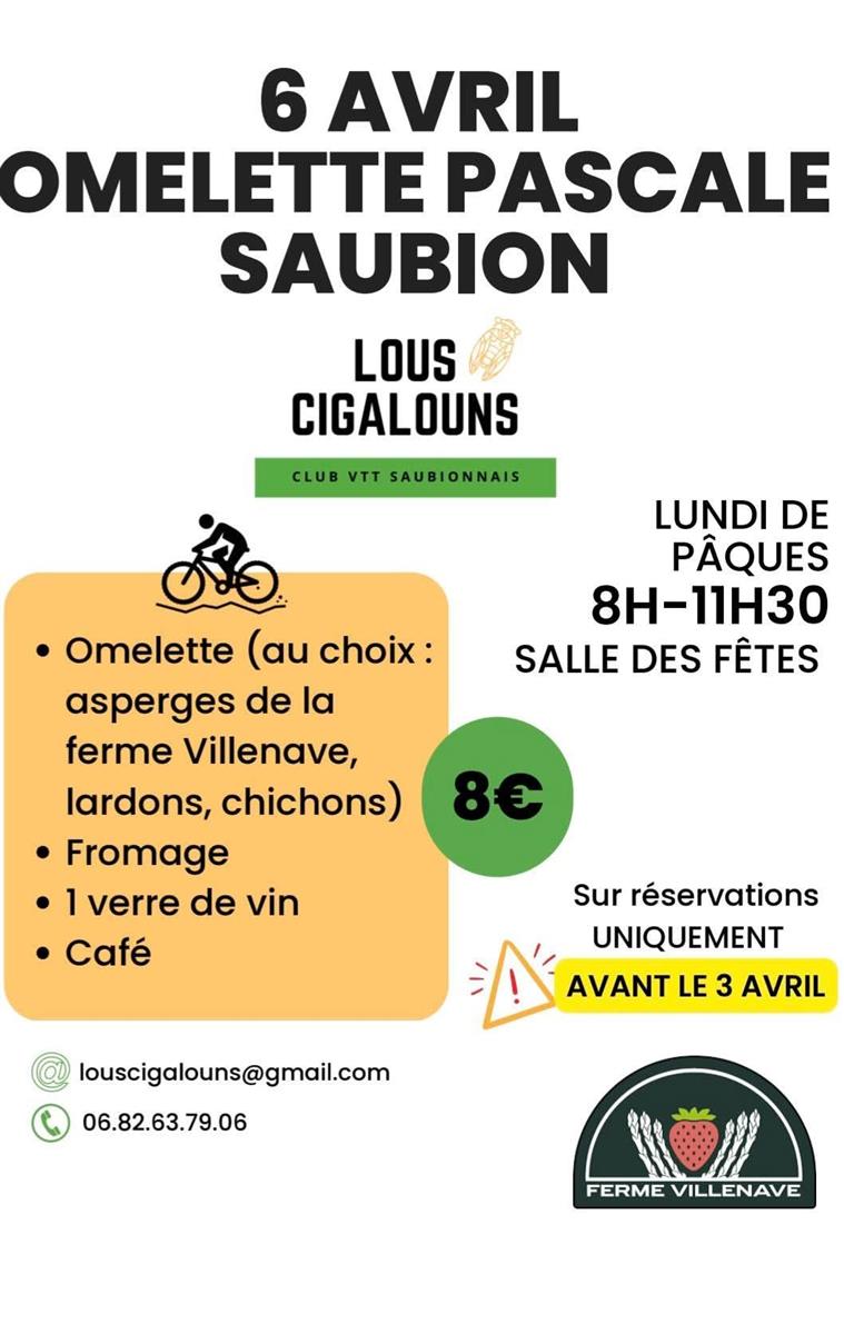 Omelette Pascale 2026 à Saubion