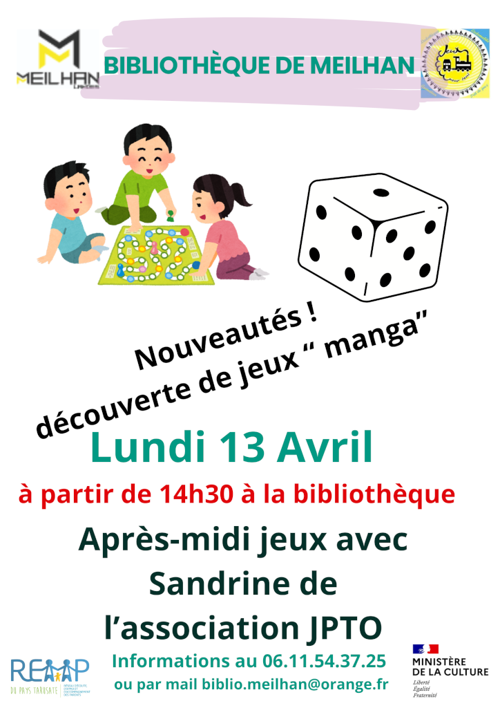 Après-Midi jeux de société spécial Manga