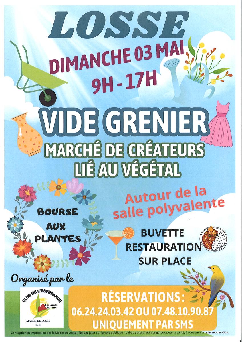 Vide grenier & Marché de créateurs lié au végétal