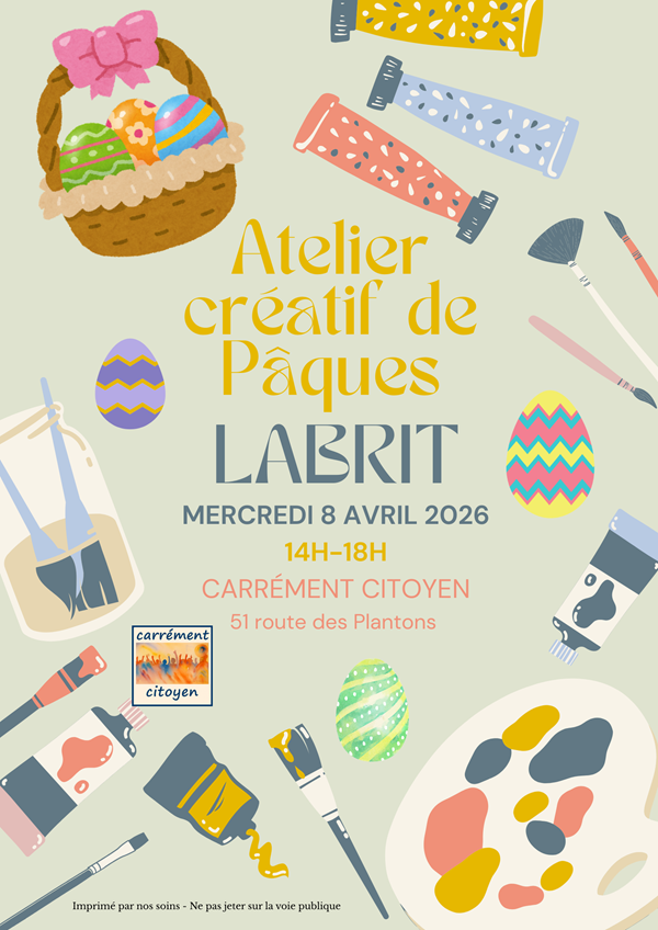 Atelier créatif de Pâques