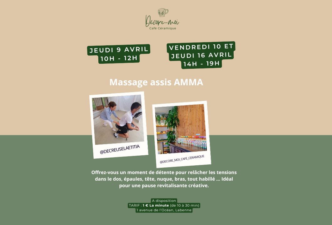 Massage Amma assis à Décore-moi