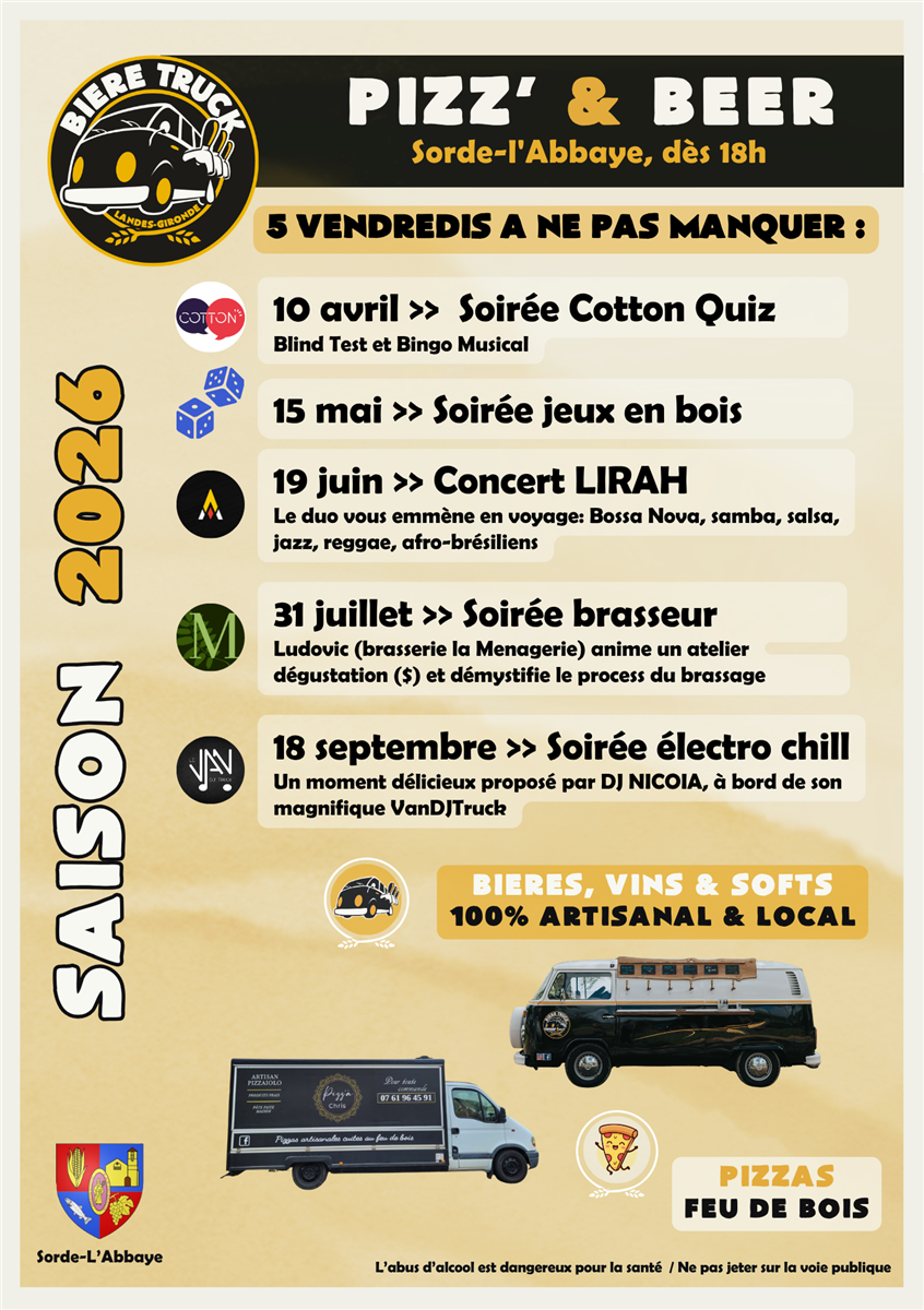 Les Pizz' & Beer du Vendredi : Soirée électro  ...