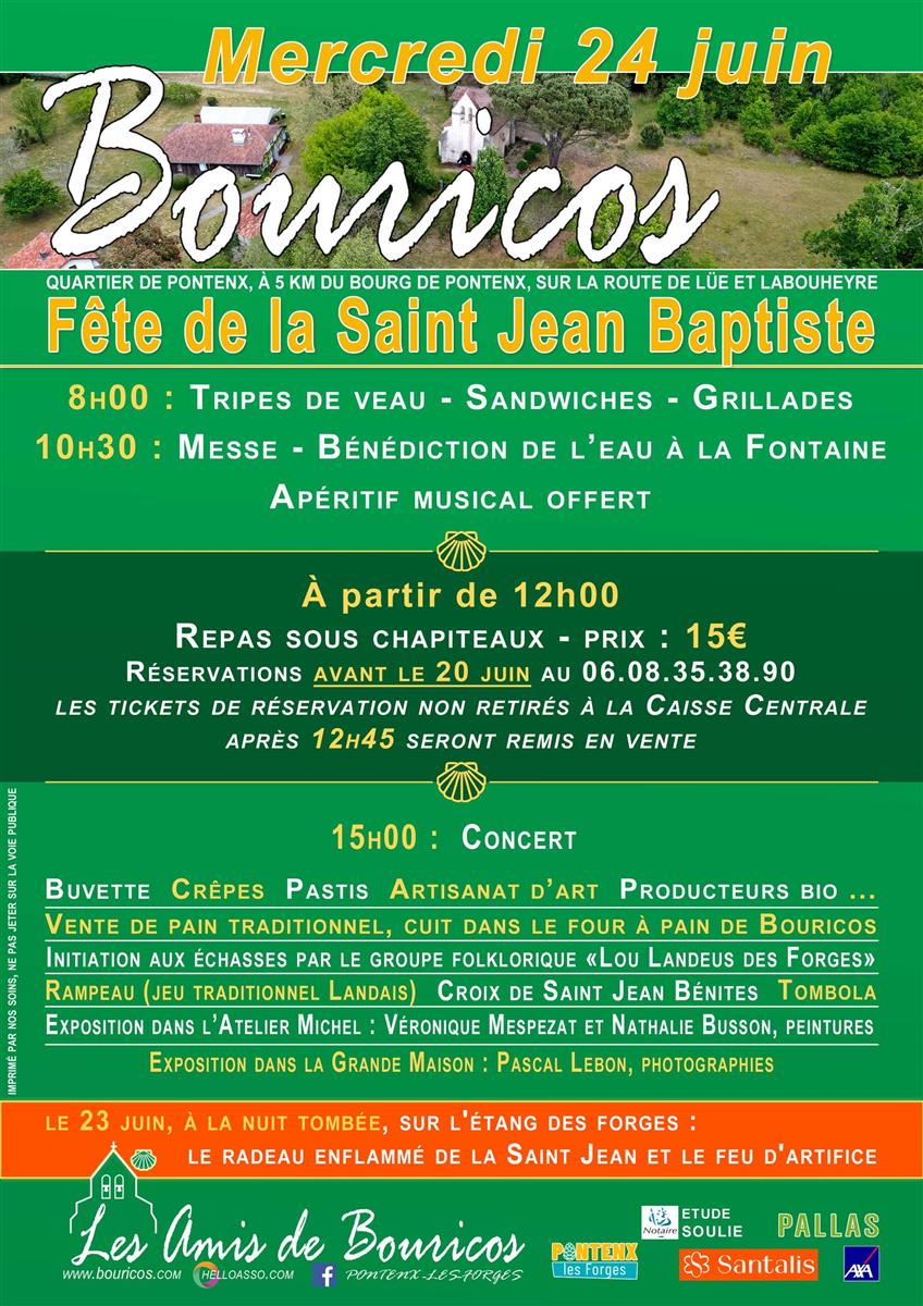Fête de la St Jean Baptiste à Bouricos
