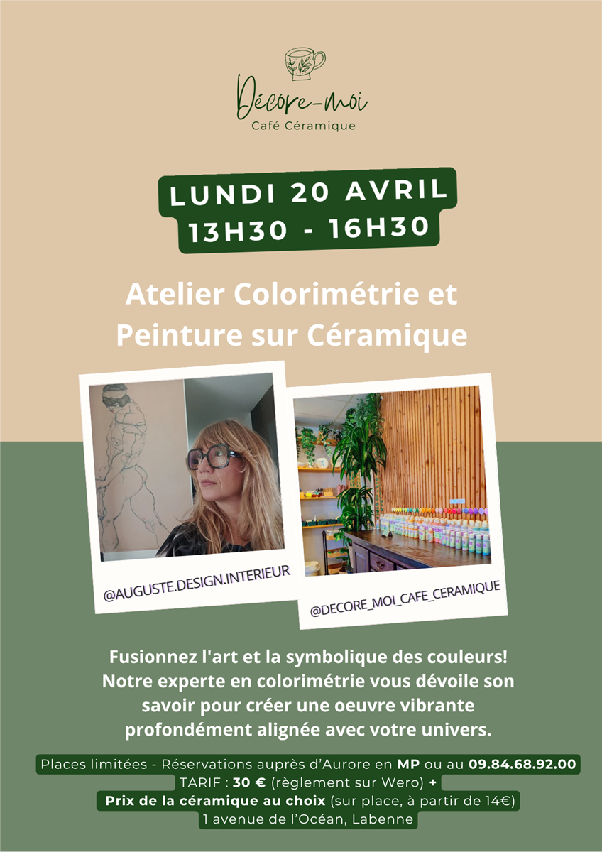 Atelier Colorimétrie et Céramique chez Décore- ...