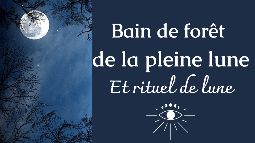 Bain de forêt de la pleine lune et rituel de lune