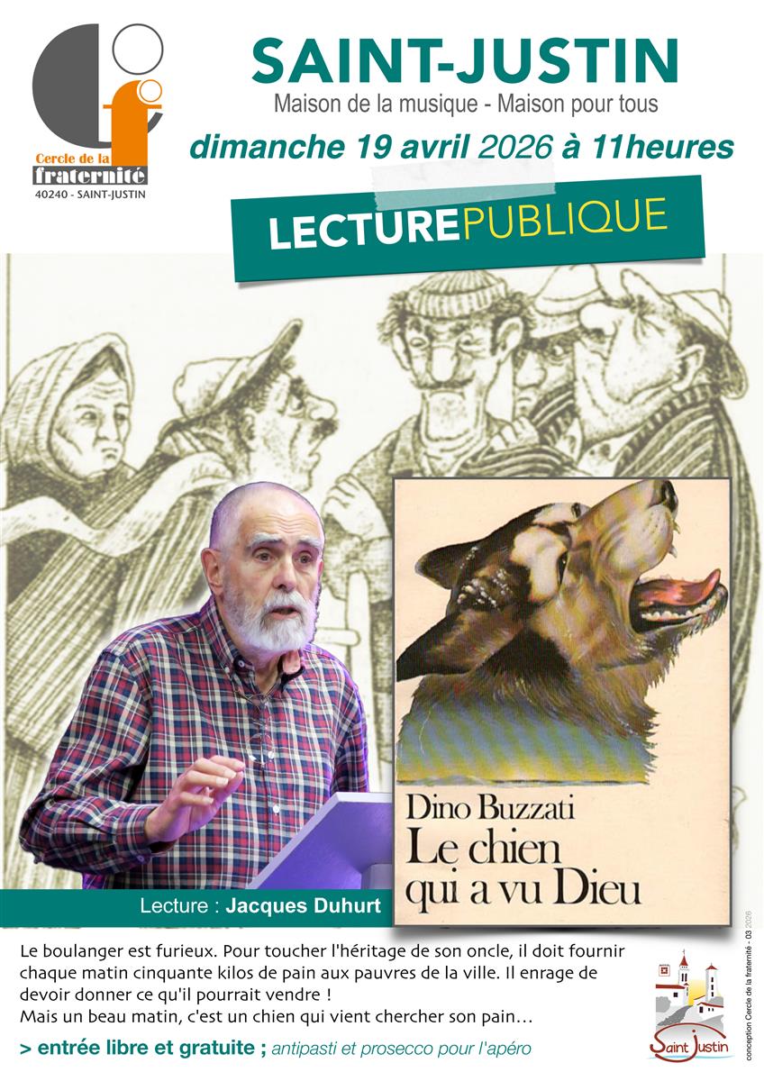 Lecture publique : Le chien qui a vu Dieu