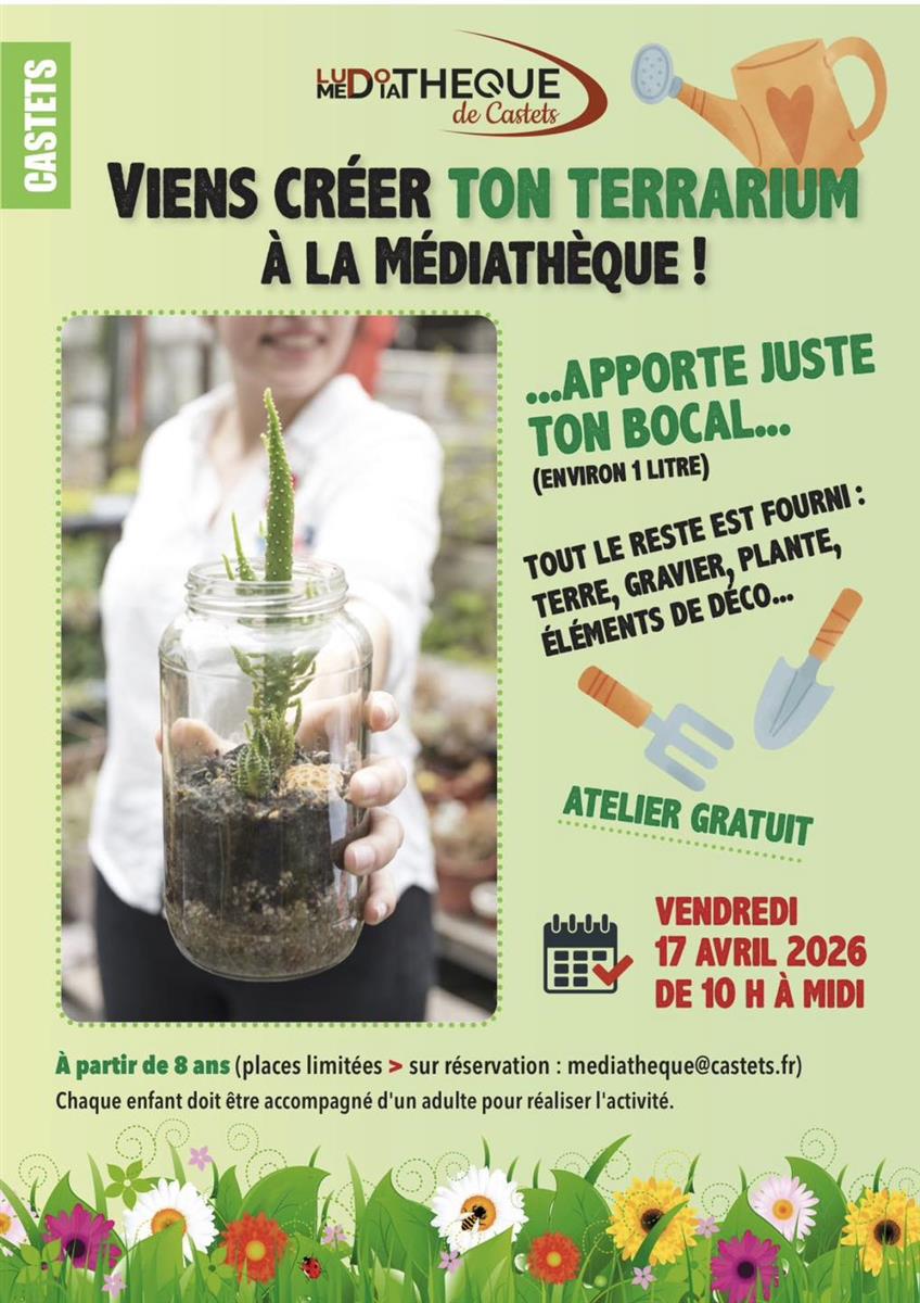 Viens créer ton terrarium !