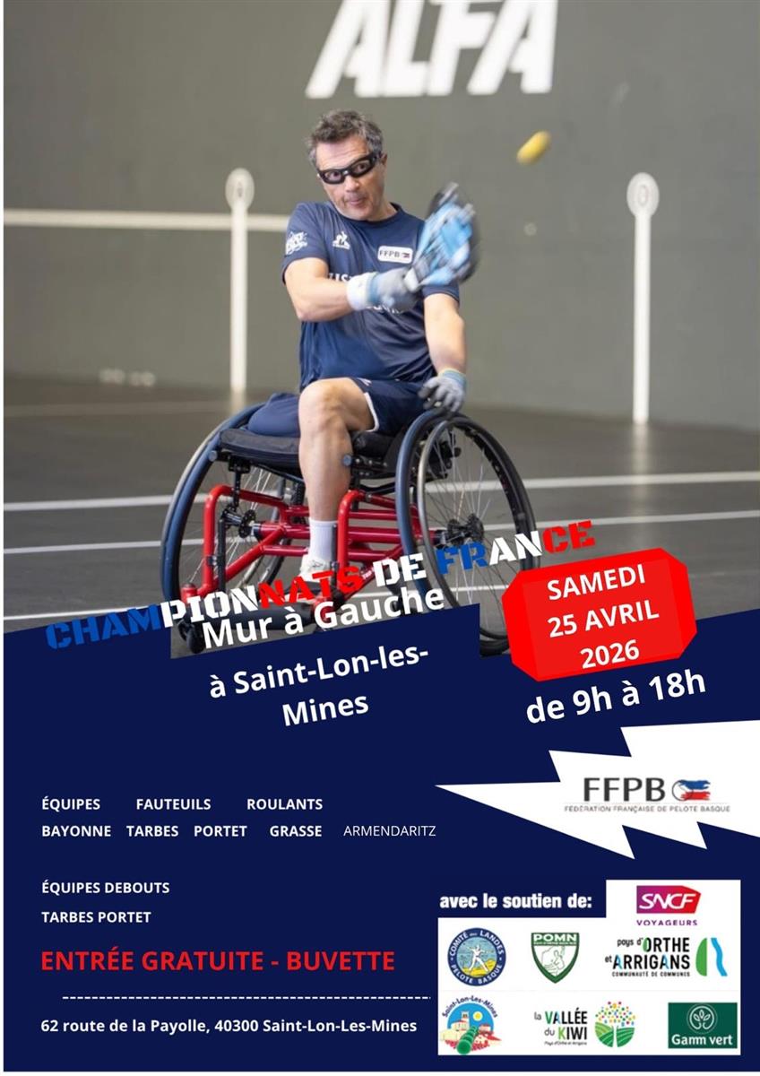 Championnats de France - Mur à gauche - FFPB