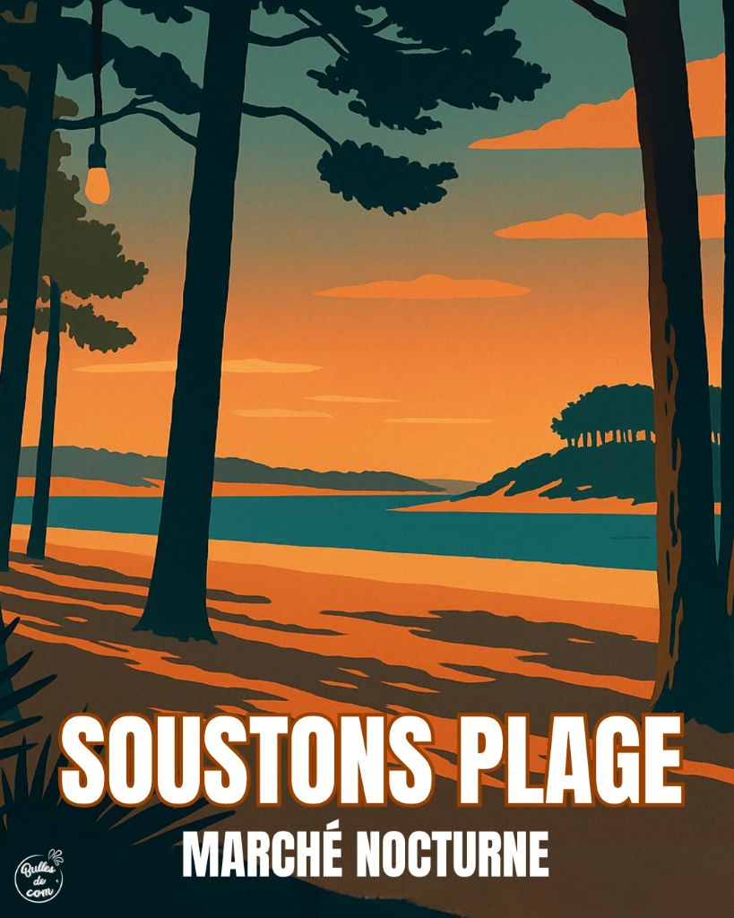 Marché nocturne de Soustons plage