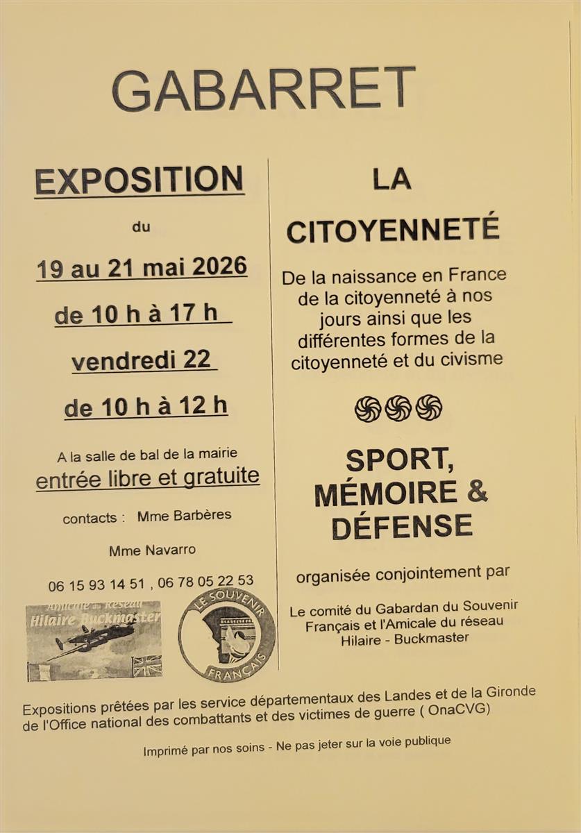 Expositions : "La Citoyenneté" & "Sport, Mémoi ...