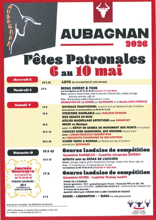 Fêtes patronales