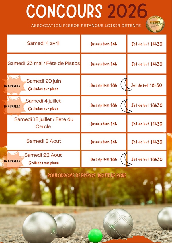 Concours pétanque
