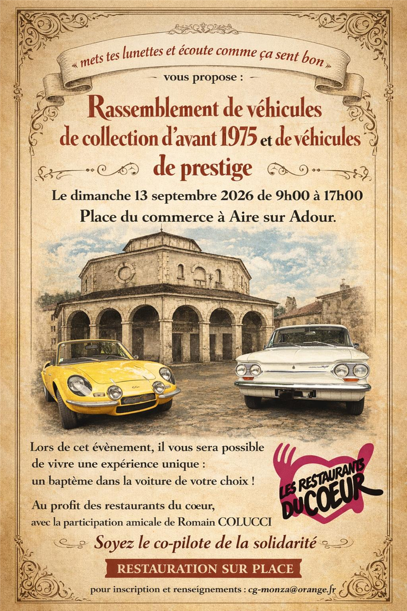 Rassemblement de véhicules de collection