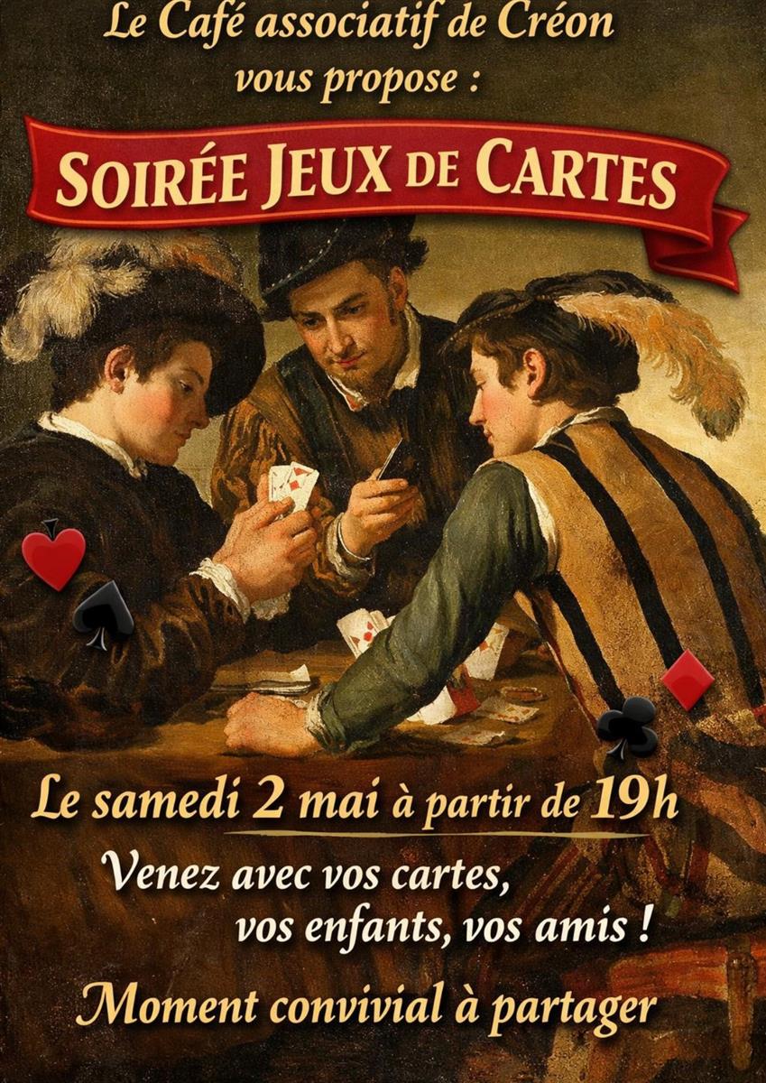 Soirée jeux de cartes