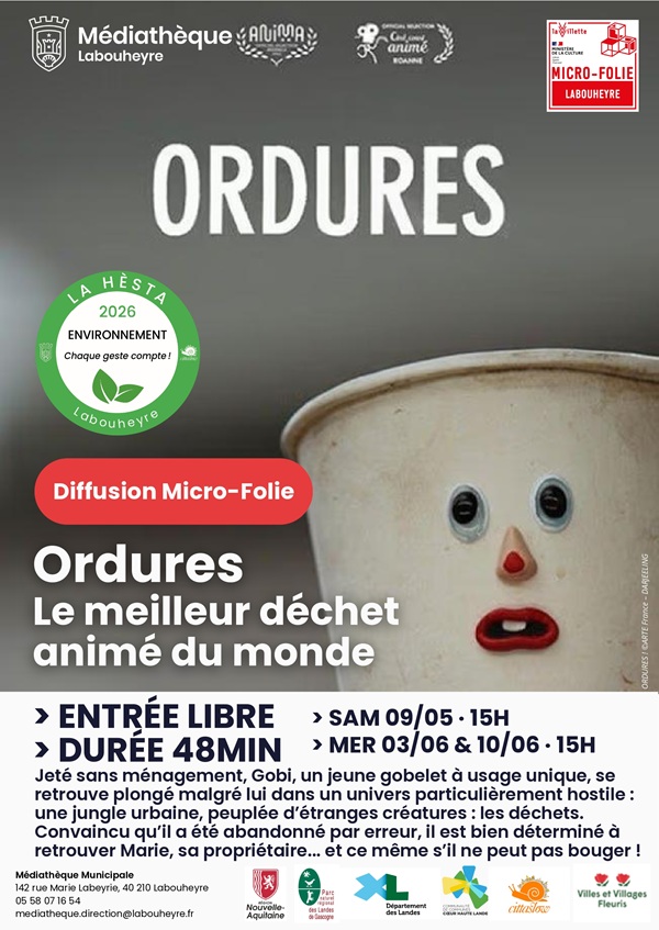 Diffusion Micro-Folie sur grand écran : Ordure ...