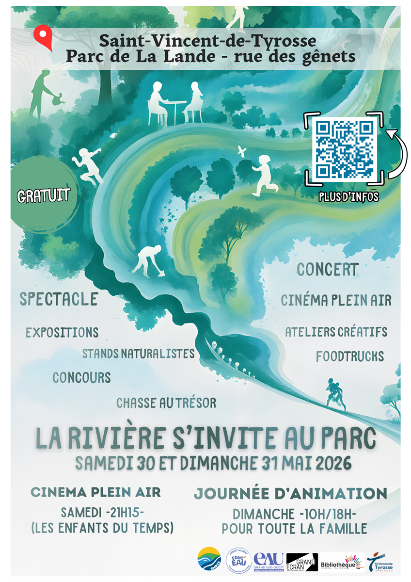 La rivière s'invite au parc