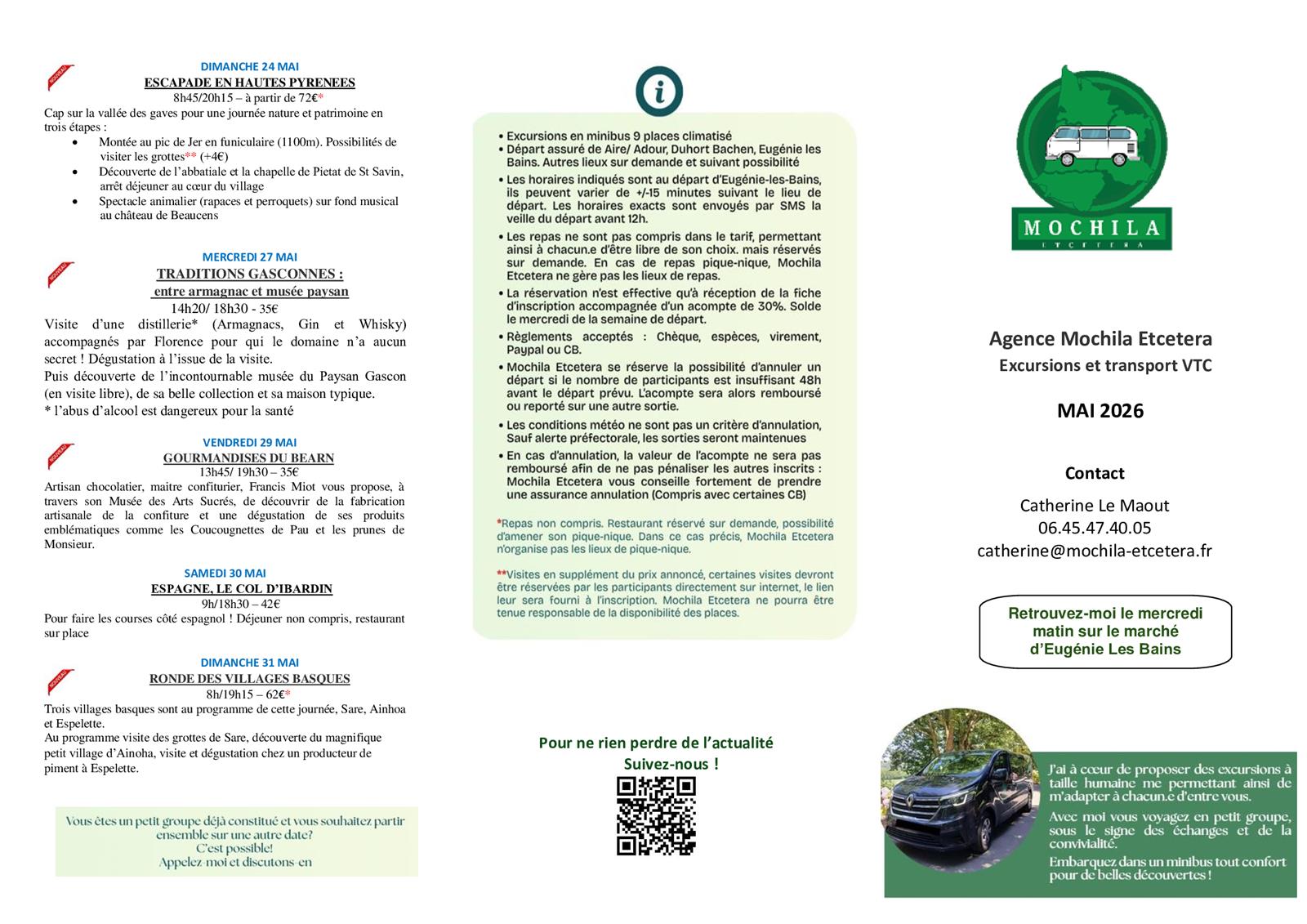 Excursions avec Mochila