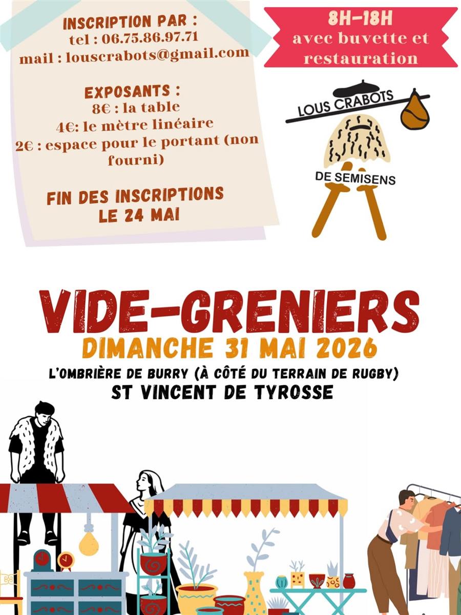 Vide grenier de Lous Crabots de Semisens