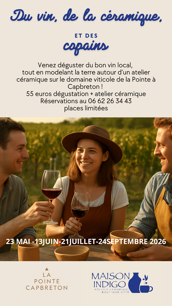 Du vin, de la céramique et des copains