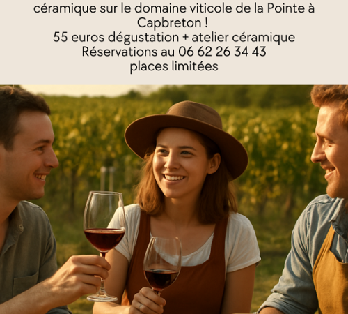 Du vin, de la céramique et des copains