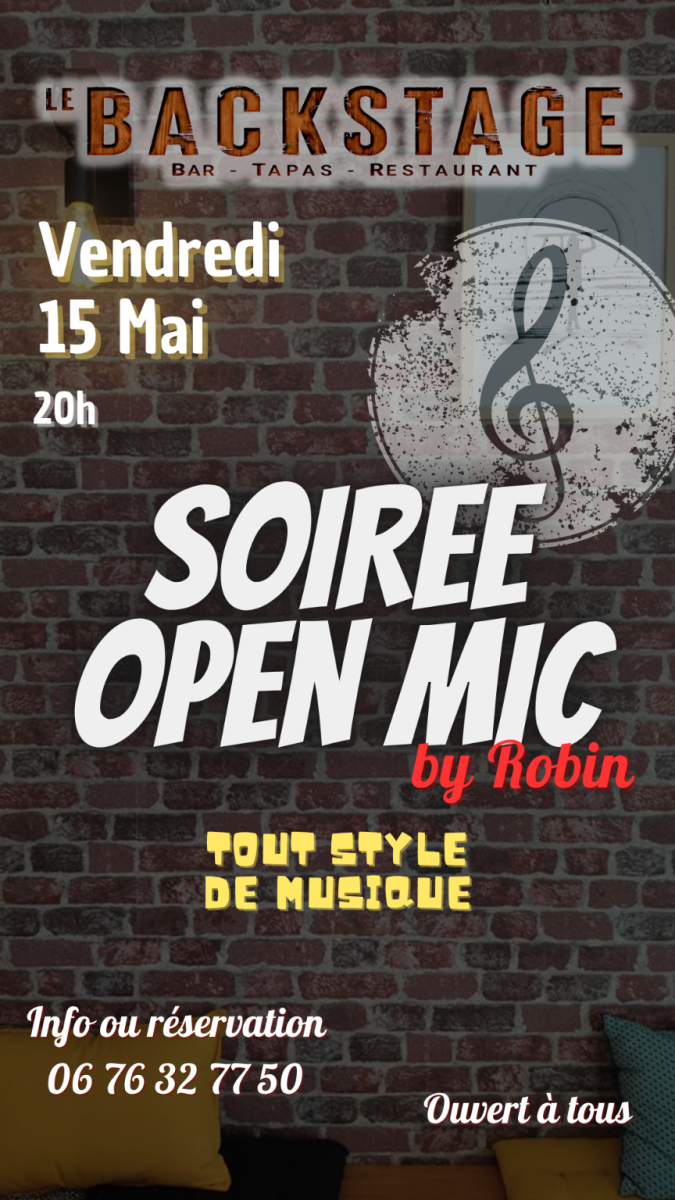 OPEN MIC Musical au BACKSTAGE