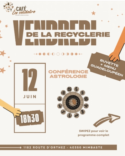 Vendredi de la Recyclerie : conférence d’astro ...