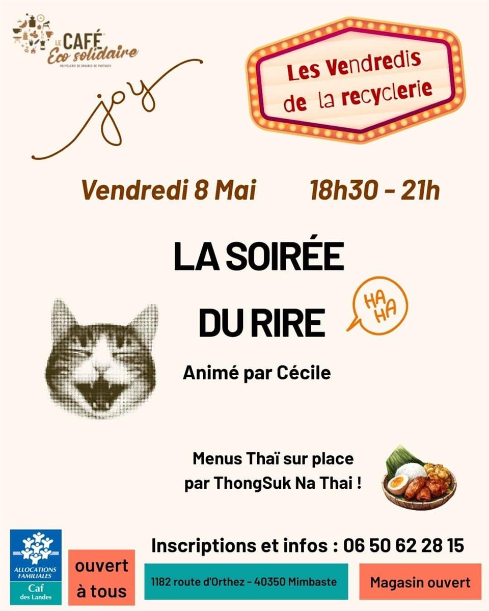 Vendredi de la Recyclerie : la soirée du rire