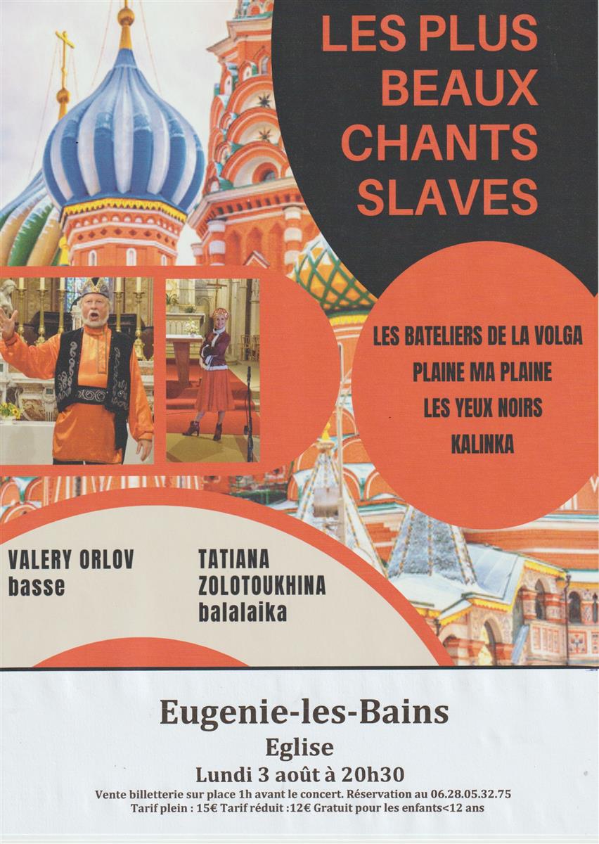 Concert Les plus beaux chants Slaves