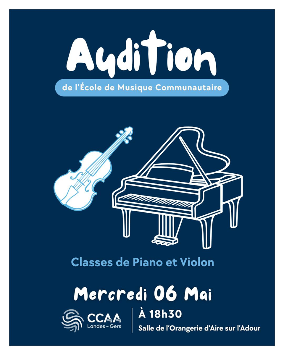 Audition classes de piano et violon