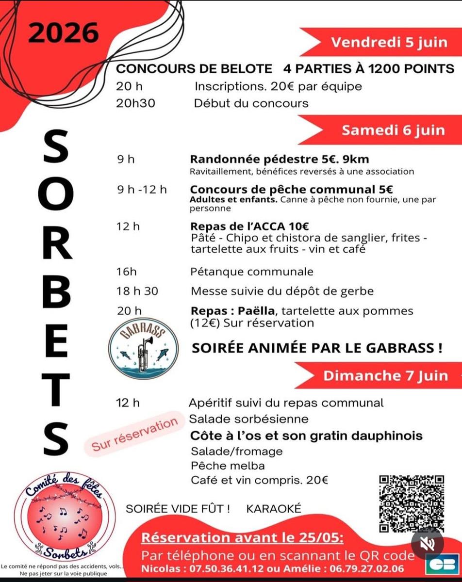 Sorbets en fêtes