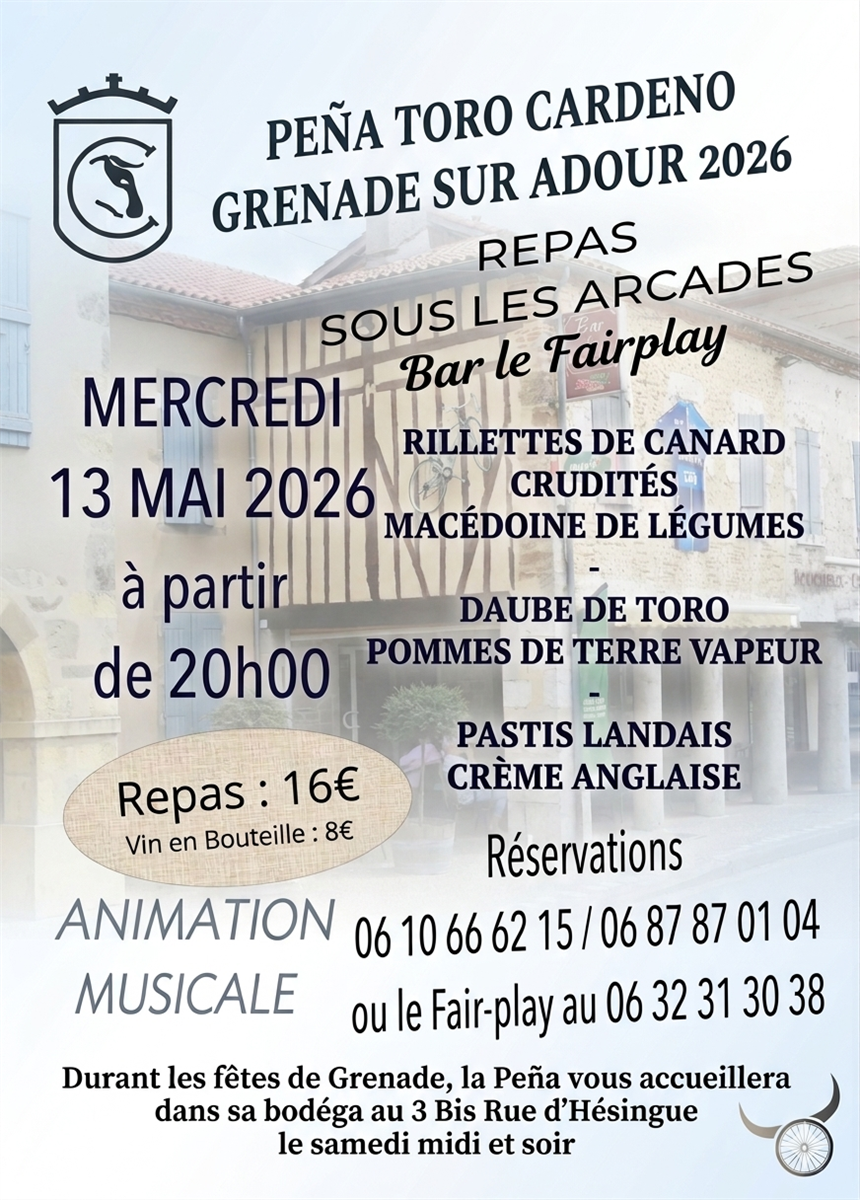 Repas sous les arcades