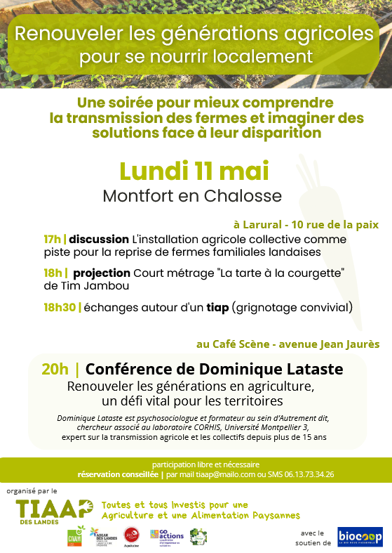 Conférence débat sur la transmission des fermes