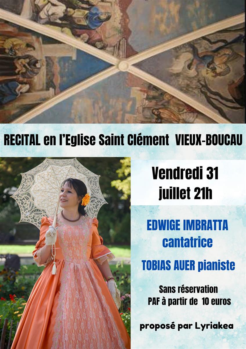 Concert lyrique Edwige Imbratta - Tobias Auer