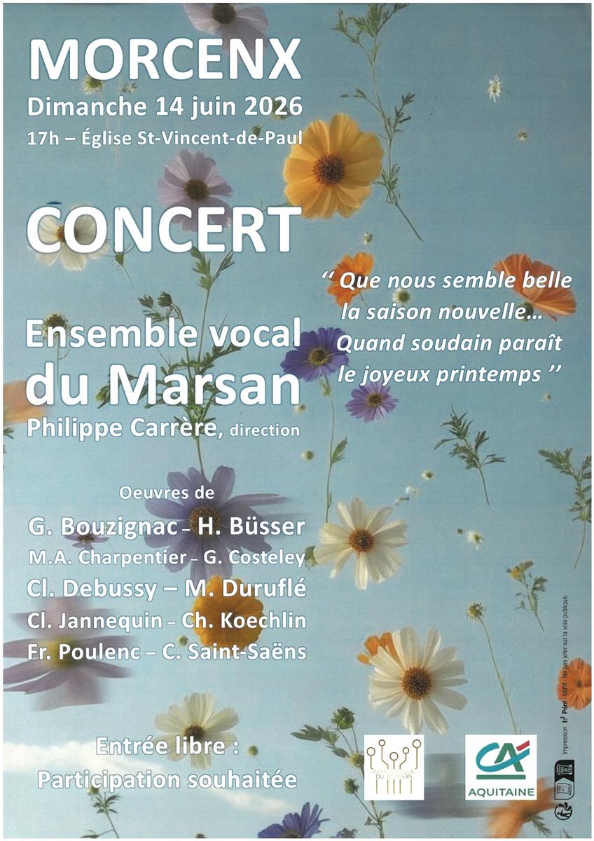 Concert à l'église de Morcenx - Ensemble Vocal ...