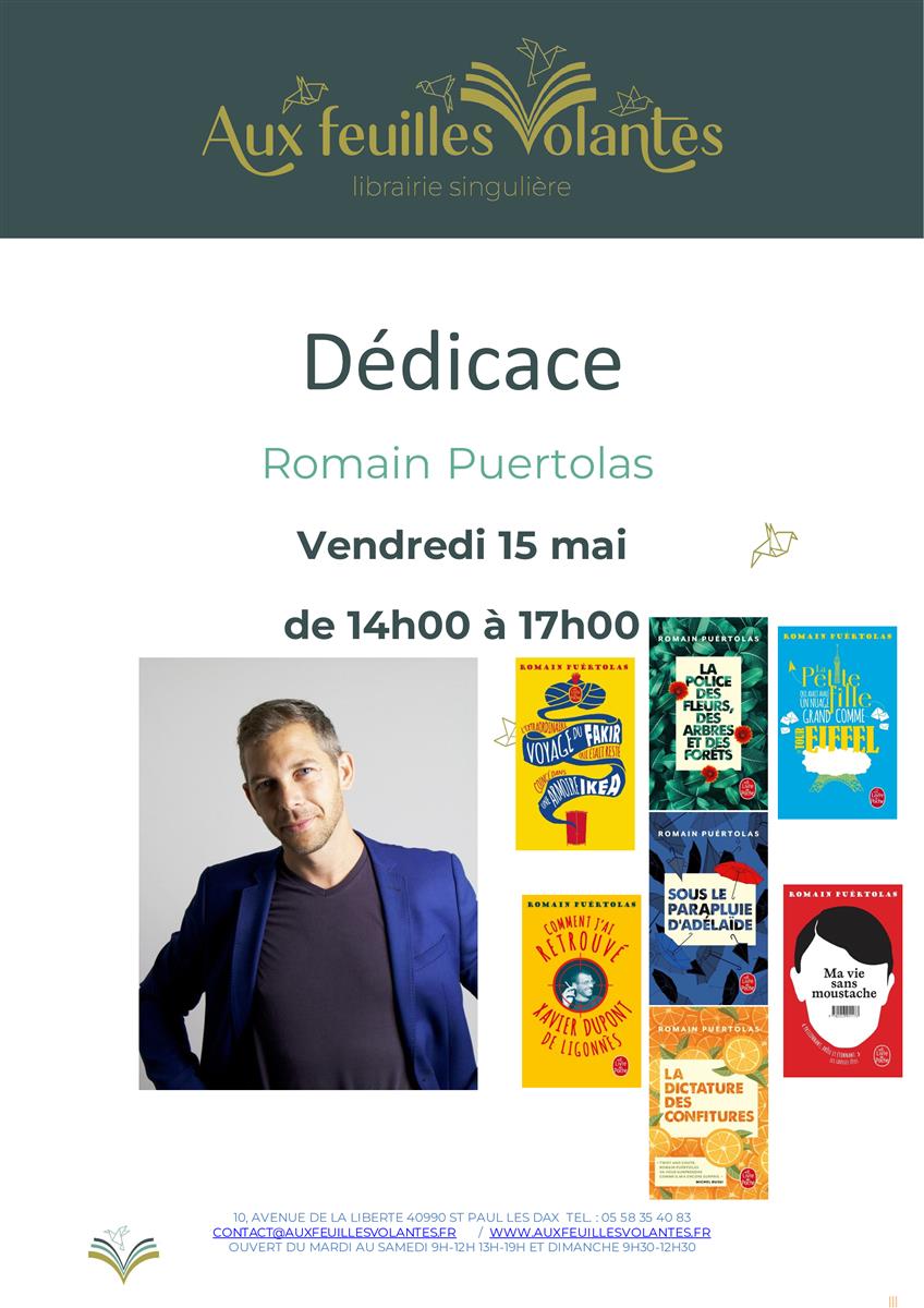 Dédicace Romain Puertolas