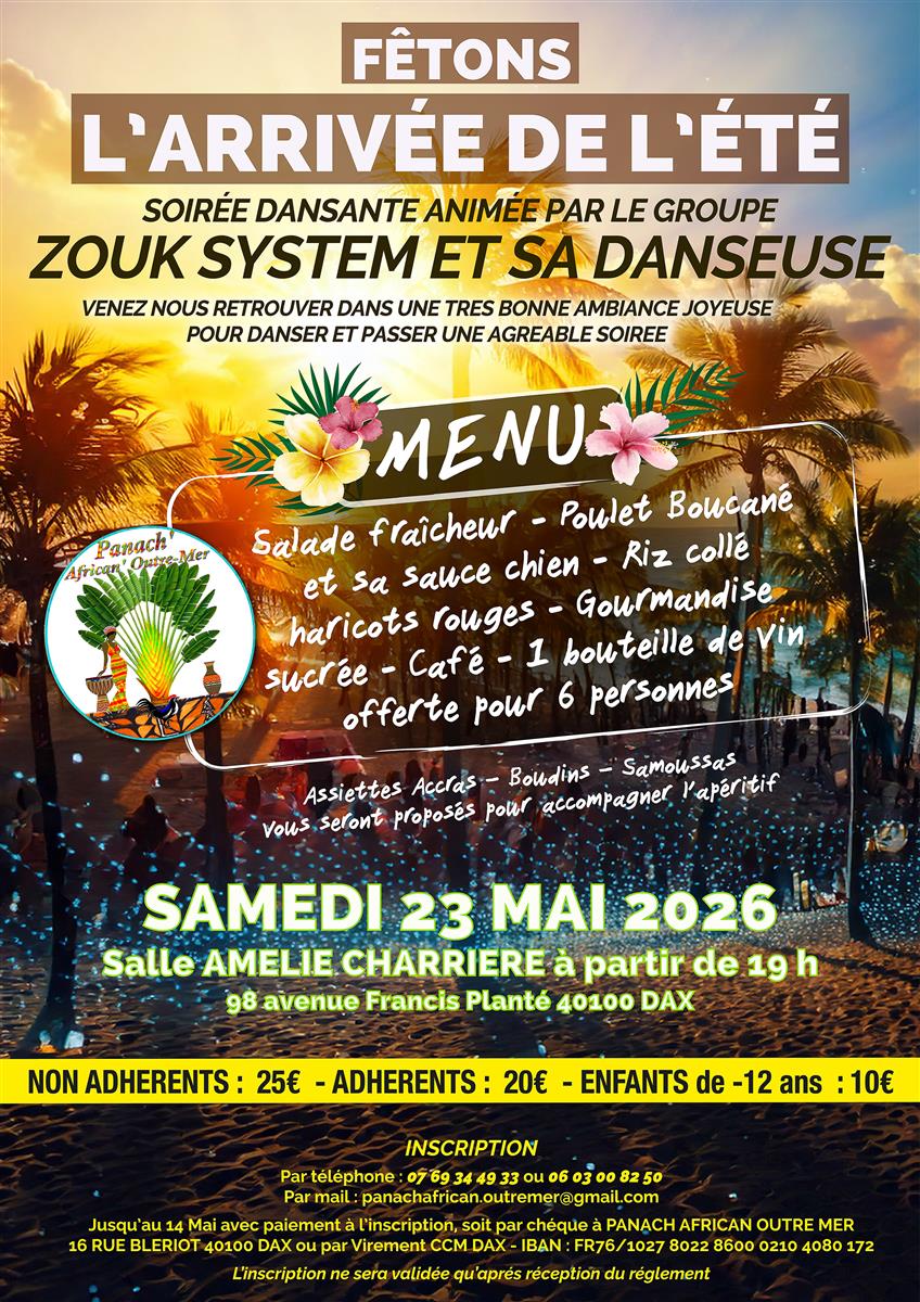 Soirée repas dansant antillais