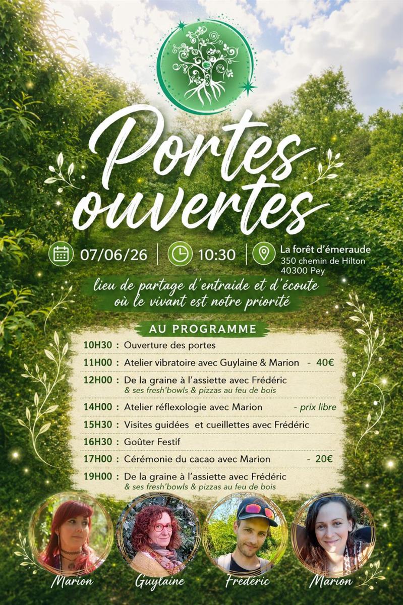 Portes ouvertes : la Forêt d'Emeraude