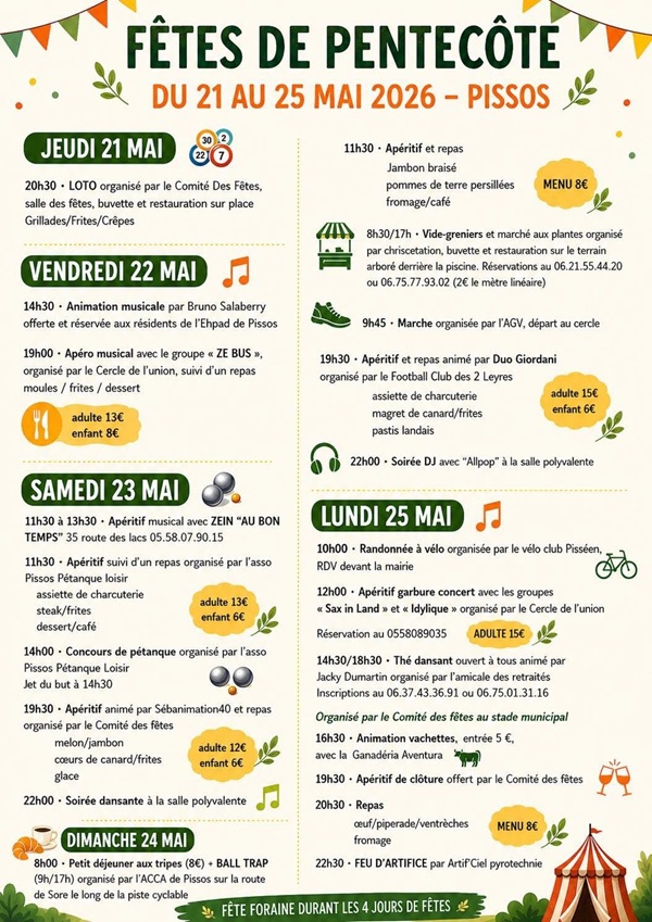 Fêtes de Pentecôte