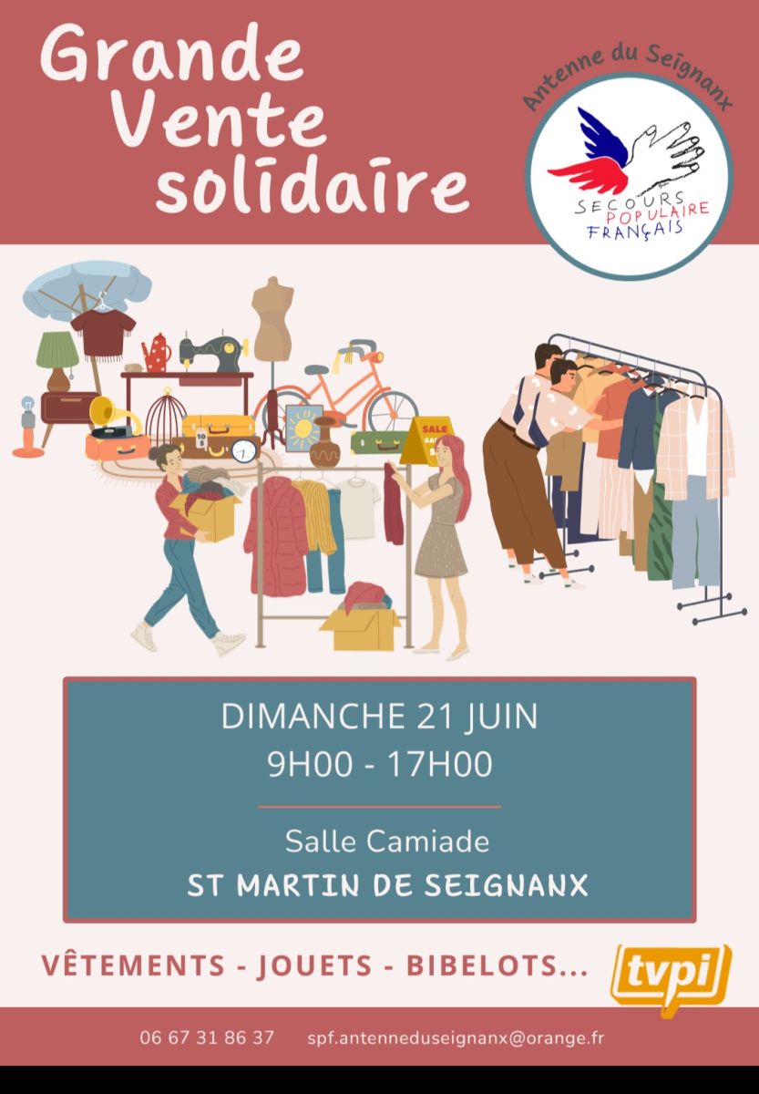 Grande Vente Solidaire du Secours Populaire Fr ...
