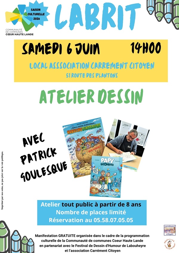 ATELIER DESSIN avec Patrick Goulesque