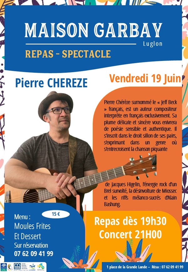 Repas Concert Pierre Chérèze