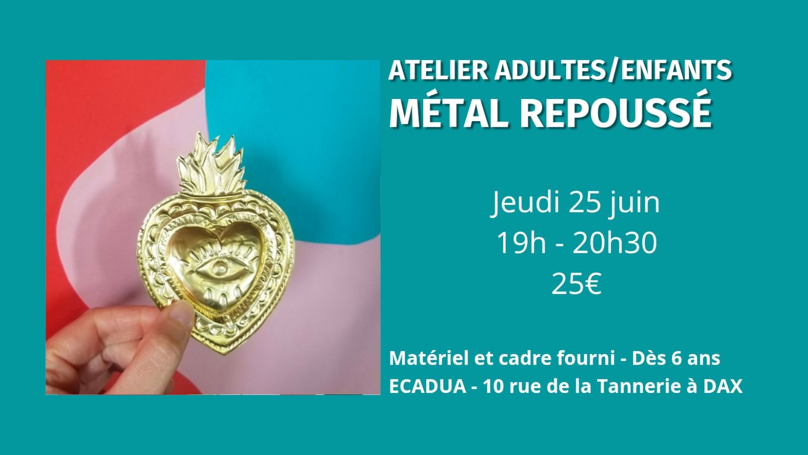 Atelier créatif Métal repoussé / Adultes ou en ...