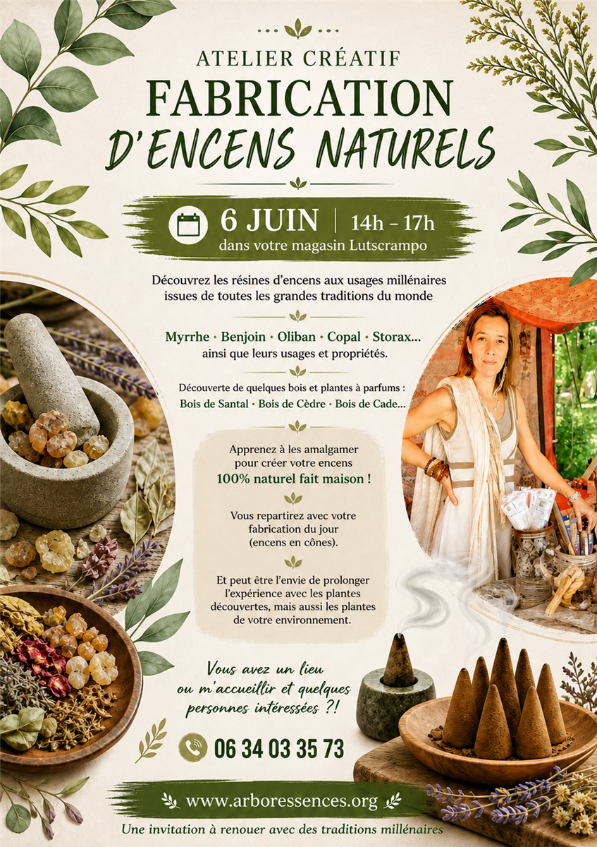 ATELIER CRÉATIF FABRICATION ENCENS