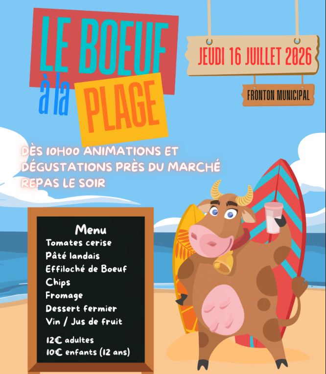 Boeuf à la plage