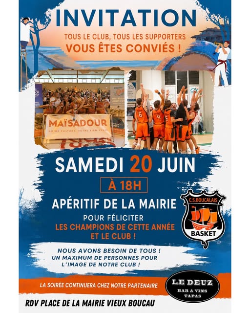 Fête des champions du club de Basket