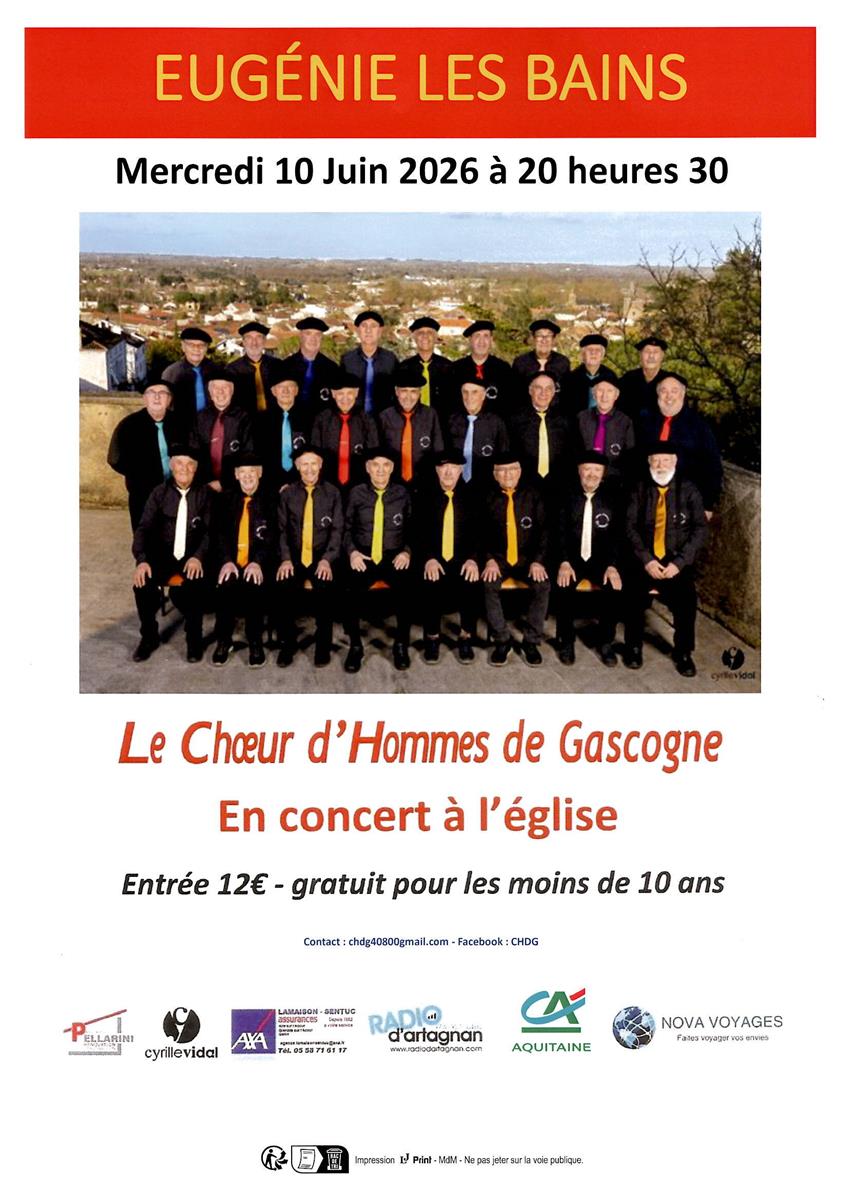 Concert du Choeur d'Hommes de Gascogne