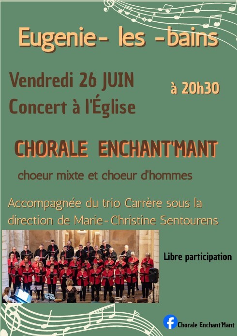 Concert de la chorale Enchant'Mant
