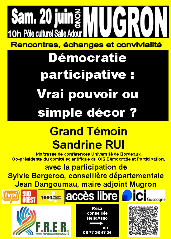 Rencontre FRER : Démocratie participative : vr ...