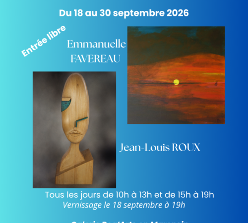 Exposition Regards Croisés Emmanuelle Favereau Jean Louis Roux